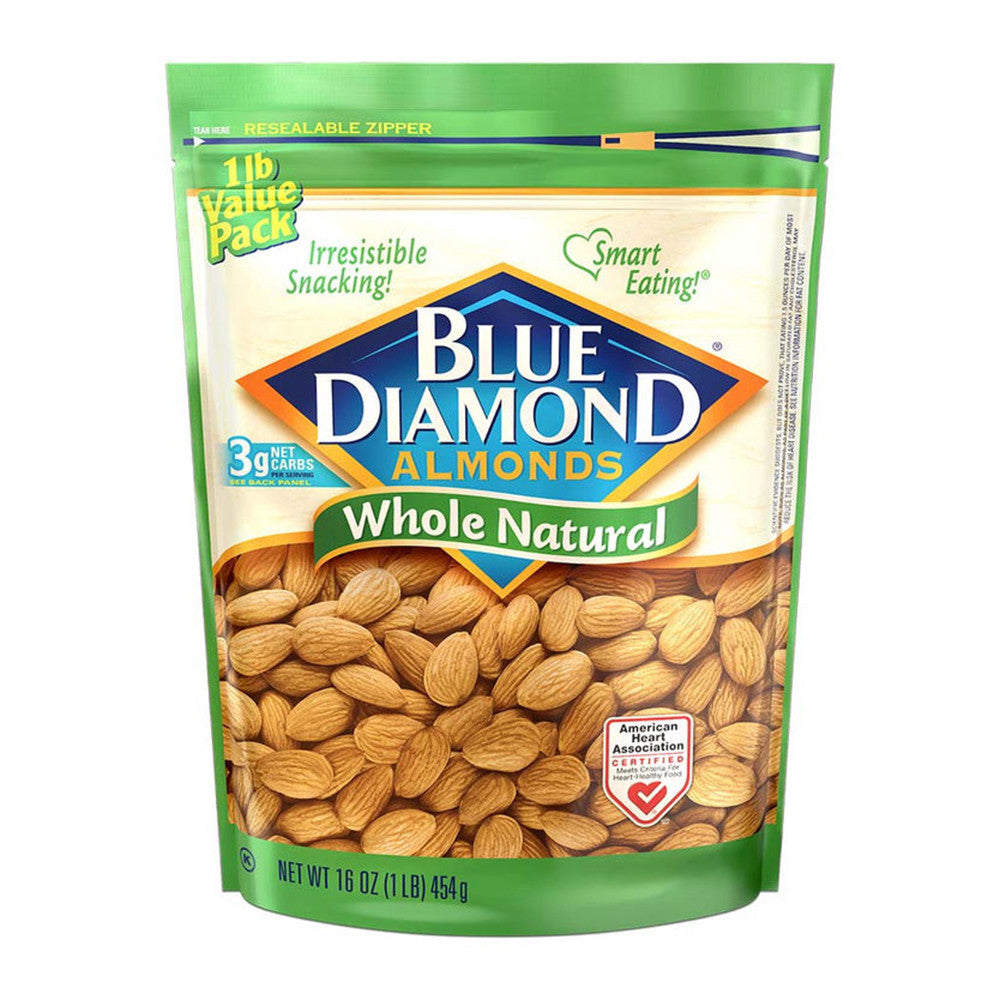 Blue Diamond Whole Natural Almond, 16 Oz